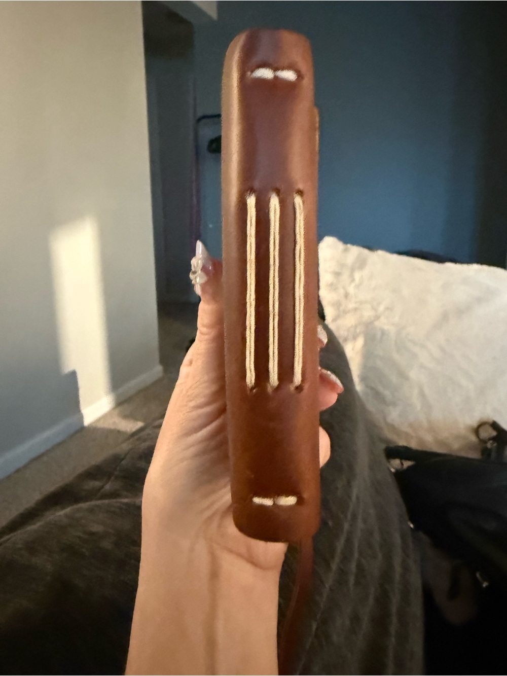 Leather Rustico Golf Log Book with Pocket - Picture 4 of 10